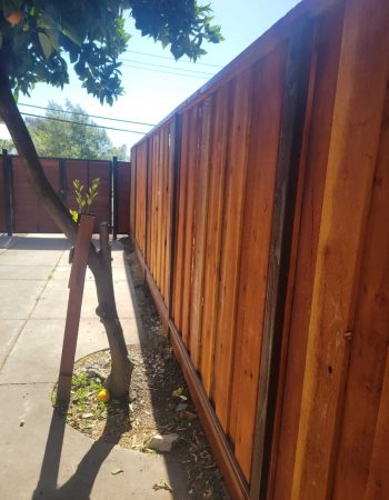 Dual swing gate and wood fence installation in Milpitas